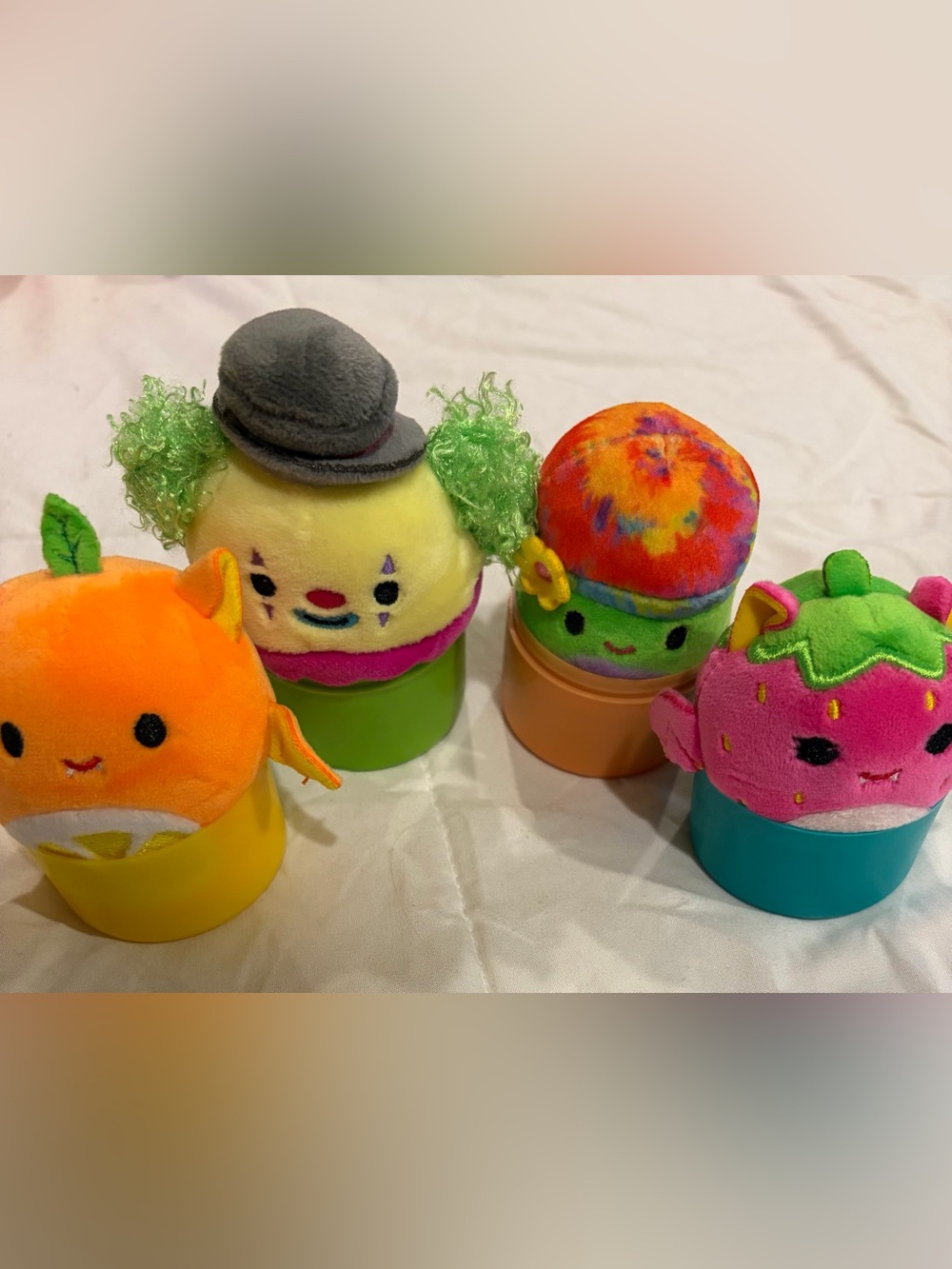 Squishmallow BLACKLIGHT Kellytoy plush mini squish bundle clown museoom bat cute